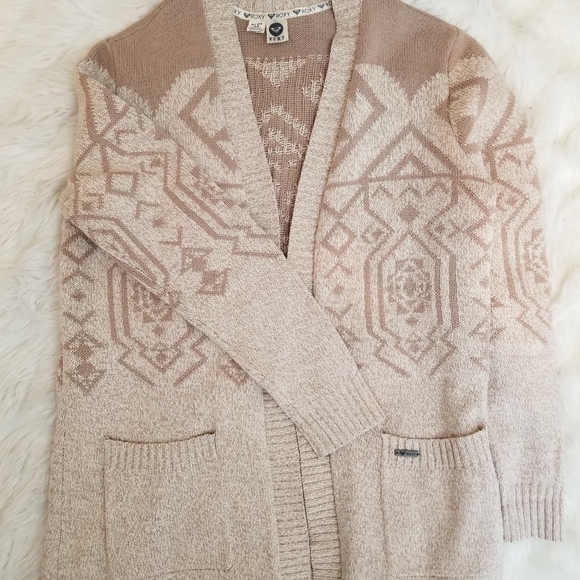 Roxy Southwestern Print Cardigan Sweater - Picture 7 of 10